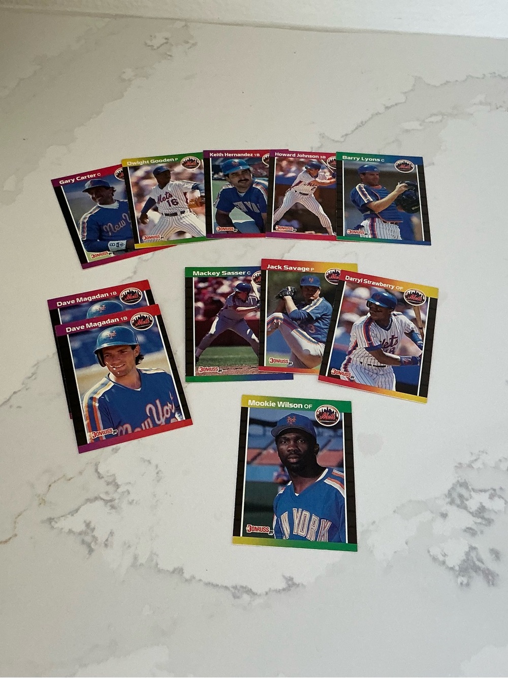 Baseball Trading Cards  New York Mets  89 Donruss Lot of 11